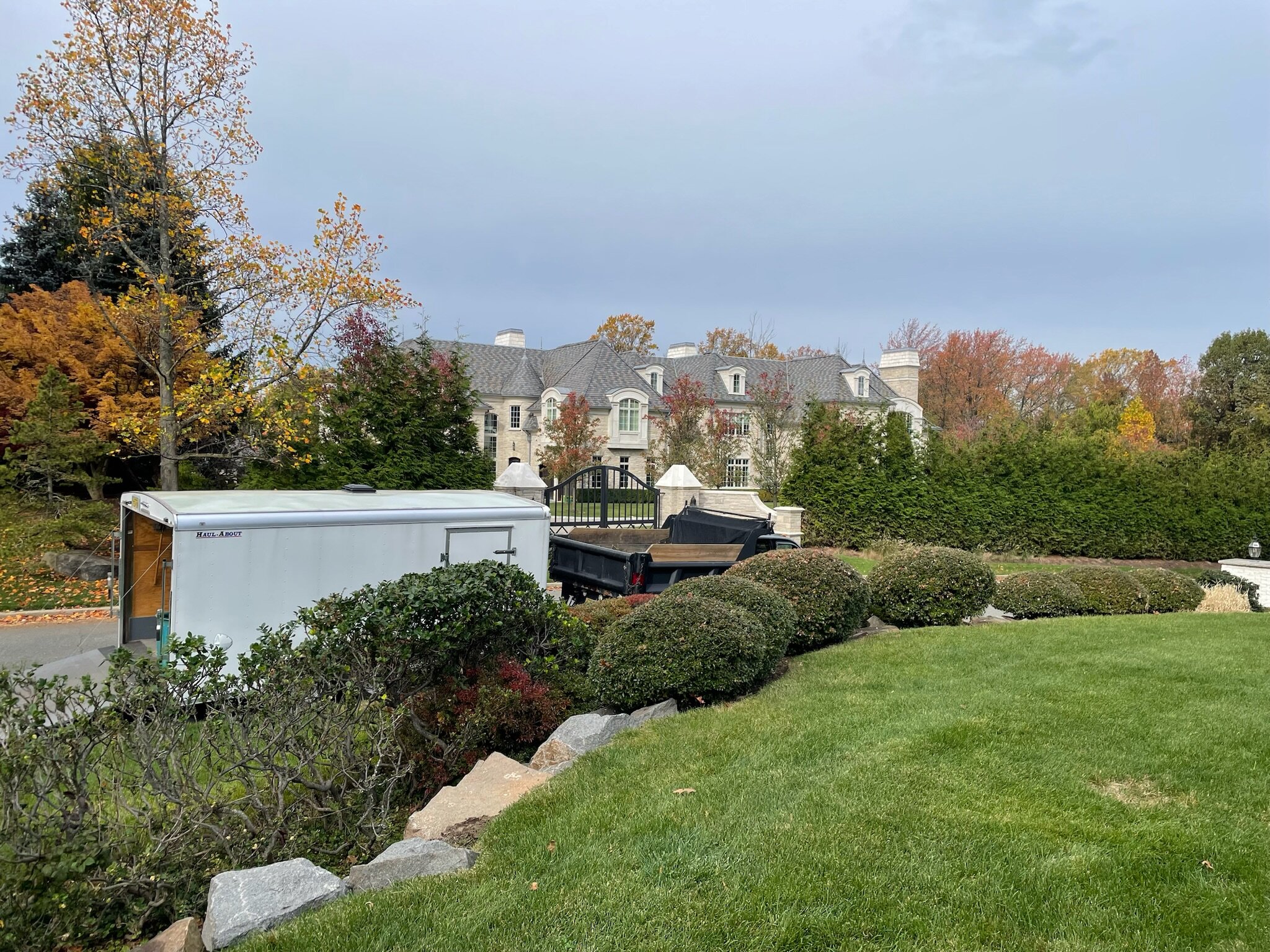 Estate fall cleanup and planting in Bergen County NJ by Angelscape